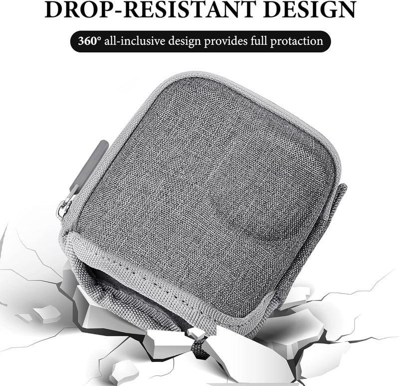 Geekria Portable Carrying Case for Osmo Nano, Travel Storage Case Compatible with DJI Osmo Nano, Water-Resistance Mini Protective Hard, Action Camera Accessories (Light Grey) - Image 4